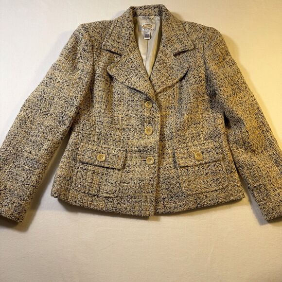 Vintage Talbots Tweed Blazer‎ Jacket Sz 2 Single Breast Old Money Preppy Classic - Picture 12 of 14